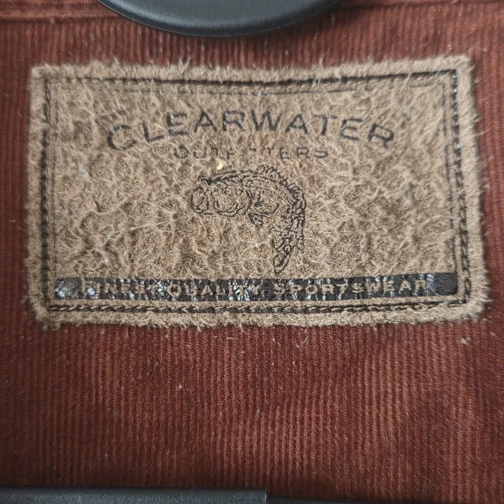 Vintage Clearwater Hunting Chore Jacket XXL Brown 90s USA Corduroy Lined Oversiz
